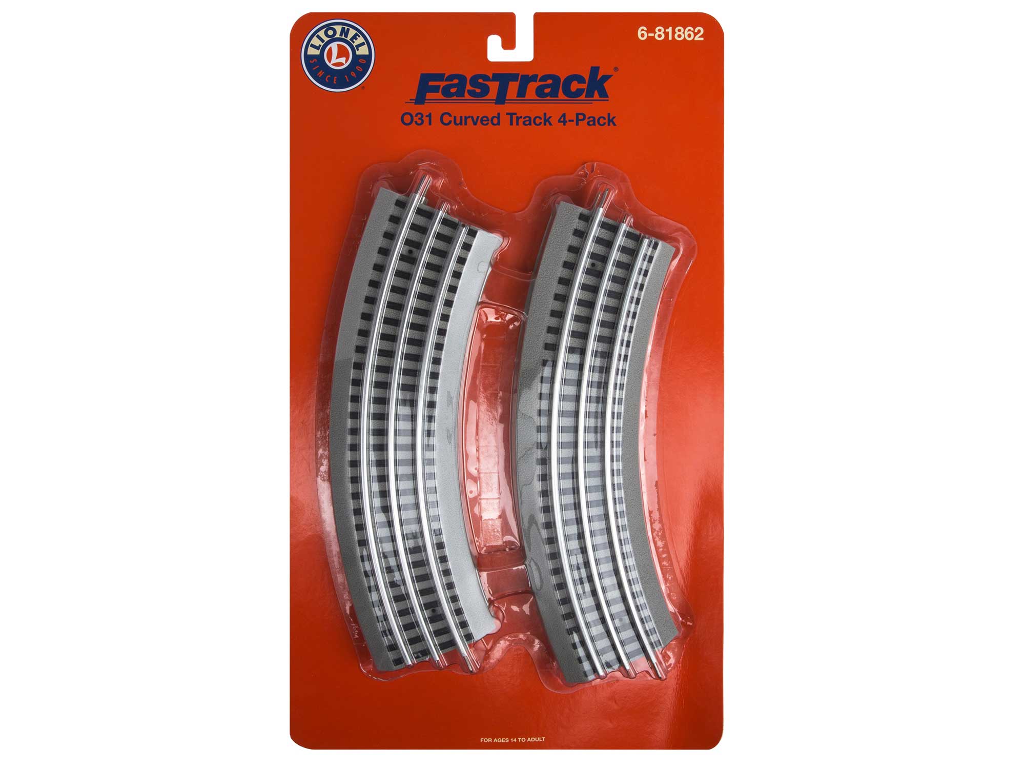 Lionel 681862 6-81862 O Fastrack 031 O31 Curve 4-pack
